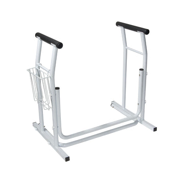 Toilet/Commode Safety Rail Rails w/ Magazine Holder  Cs/2