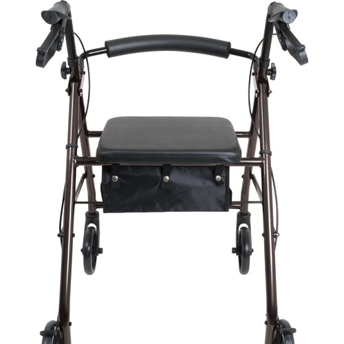 Aluminum Rollator w/Loop Brake Black  4-Wheel