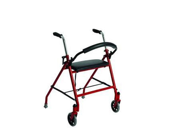 Rollator  Push Down Brake  Red