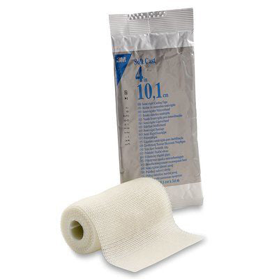3M Scotchcast Soft Cast Tape 4" x 4 yd. White BX/10