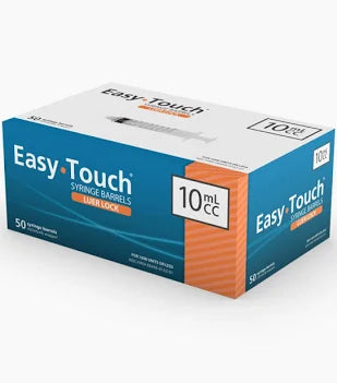 EasyTouch® Syringe Barrels 10 mL 50ct