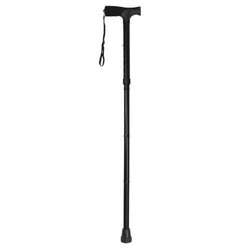 Cane, Folding, Black, Pistol Grip, 33" - 37"