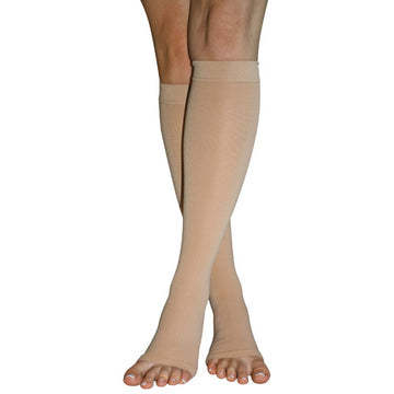 Ultra Sheer  Thigh High  15-20 Open Toe  Large  Natural