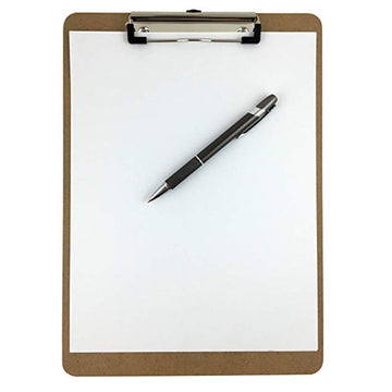 Clipboard  9 x 12Ã   Hardboard Low Profile Clip