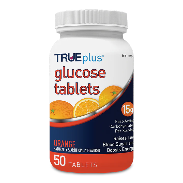 TRUEplus Glucose Tabs - Orange 50 ct.