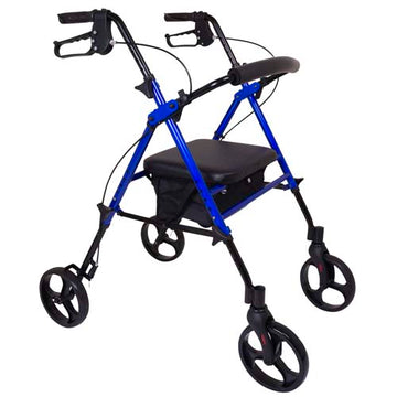 Rollator  Aluminum  Height Adjustable  Blue