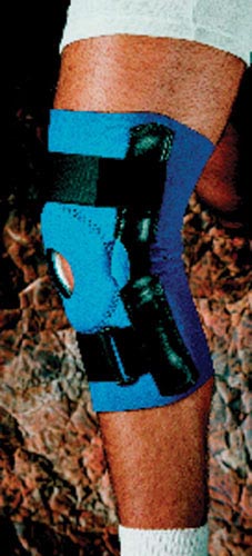 Neoprene Open Patella Hinged Knee Brace Lg 15 -17  Sportaid