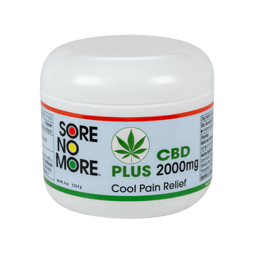 Sore No More® PLUS CBD COOL Pain Relief 4 oz. Jar / 2000 mg by Sombra