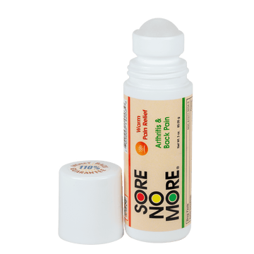 Sore No More® WARM Pain Relief - Arthritis & Back Pain 3oz Roll-on by Sombra