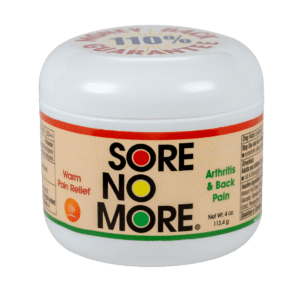 Sore No More® WARM Pain Relief Arthritis & Back Pain 4 oz jar by Sombra