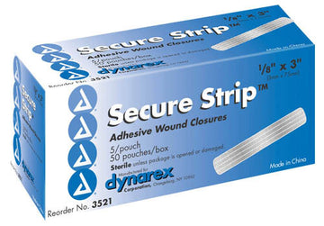 Wound Clousure Strip Sterile 1/4" x 4" Bx/50 5/Card