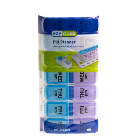 Ezy Dose AM PM Travel Pill Pods Pill Planner