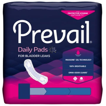 Prevail Bladder Control Pad Female 13" Heavy White Odor Guard 156/Ca