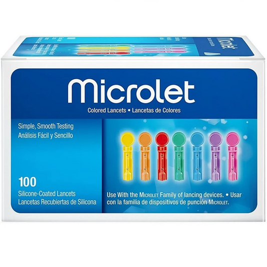 Bayer Microlet Multicolor Lancets 100/bx