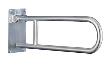 Flip-Up Grab Bar  Peened Stainless Steel  Std