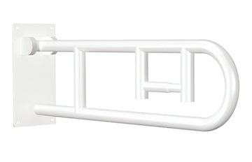 Flip-Up Grab Bar  White Powder Coat  w/ Integrated TPH